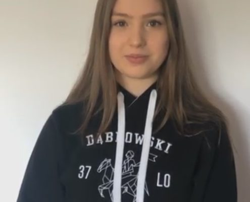 Aleksandra Kotlińska, przewodnicząca samorządu w roku szkolnym 2019/2020
