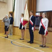 Zdjęcie - Ślubowanie klas pierwszych (październik 2021 r.)