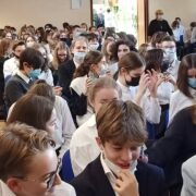 Zdjęcie - Ślubowanie klas pierwszych (październik 2021 r.)